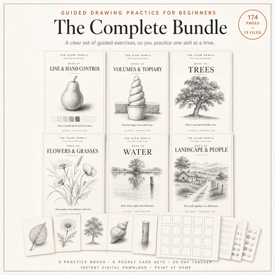 The Complete Bundle — Guided Drawing Practice for Beginners