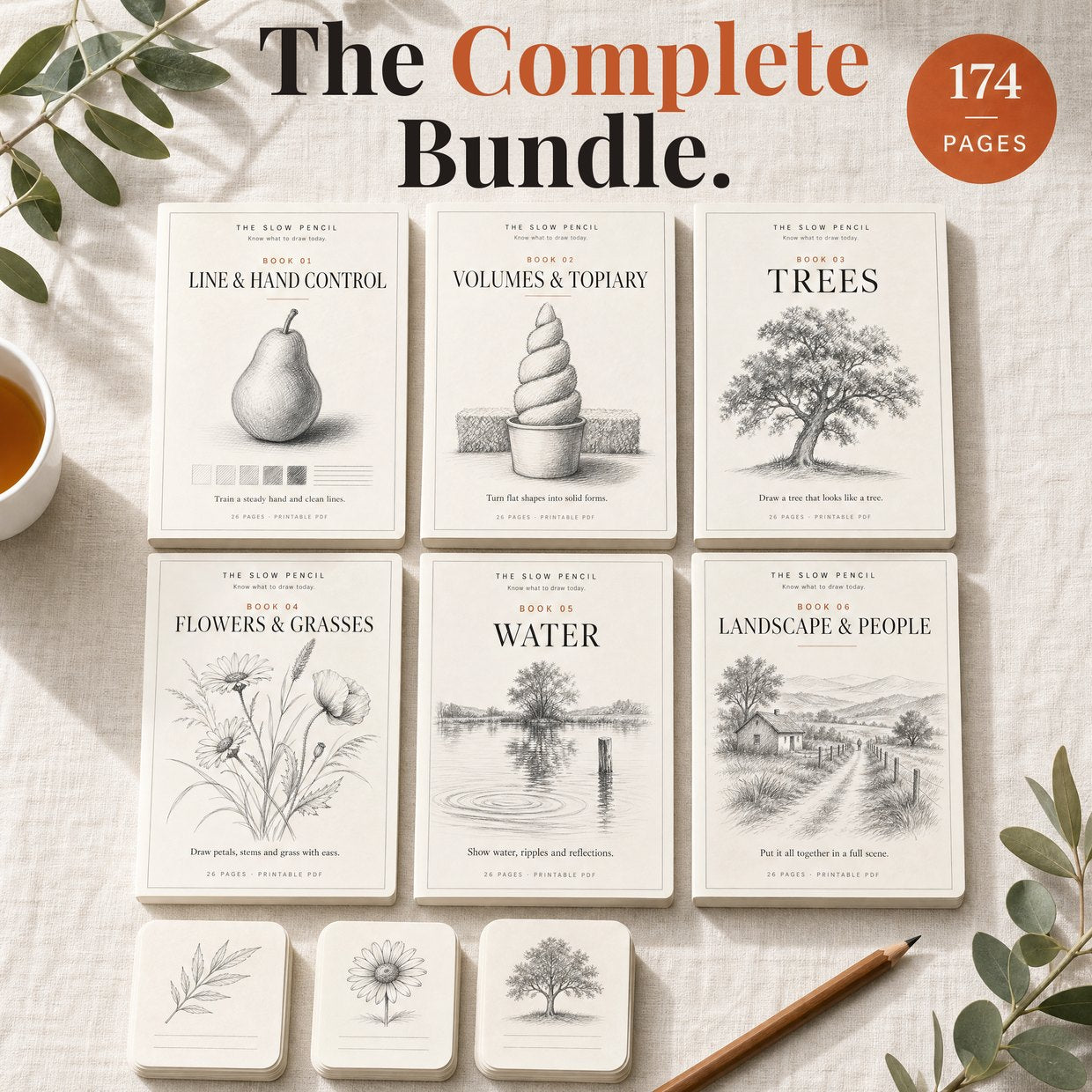The Complete Bundle — cover of the six printable practice books